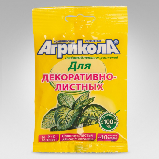 Агрикола для декоративнолиственных растений (пакет 25 гр)